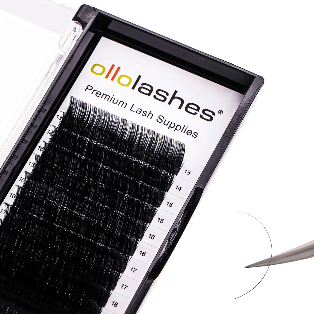 Eyelash Extensions B C CC D J Curl Mix 5–20mm | 0.03–0.15mm Professional Lashes